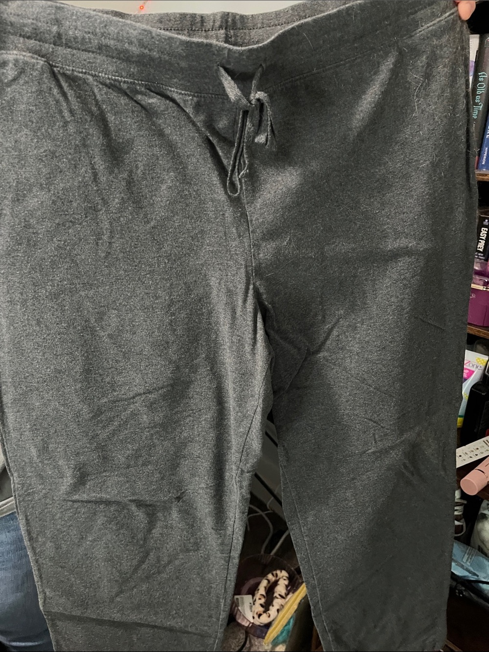 Karen Scott Men's Charcoal Gray Drawstring Joggers